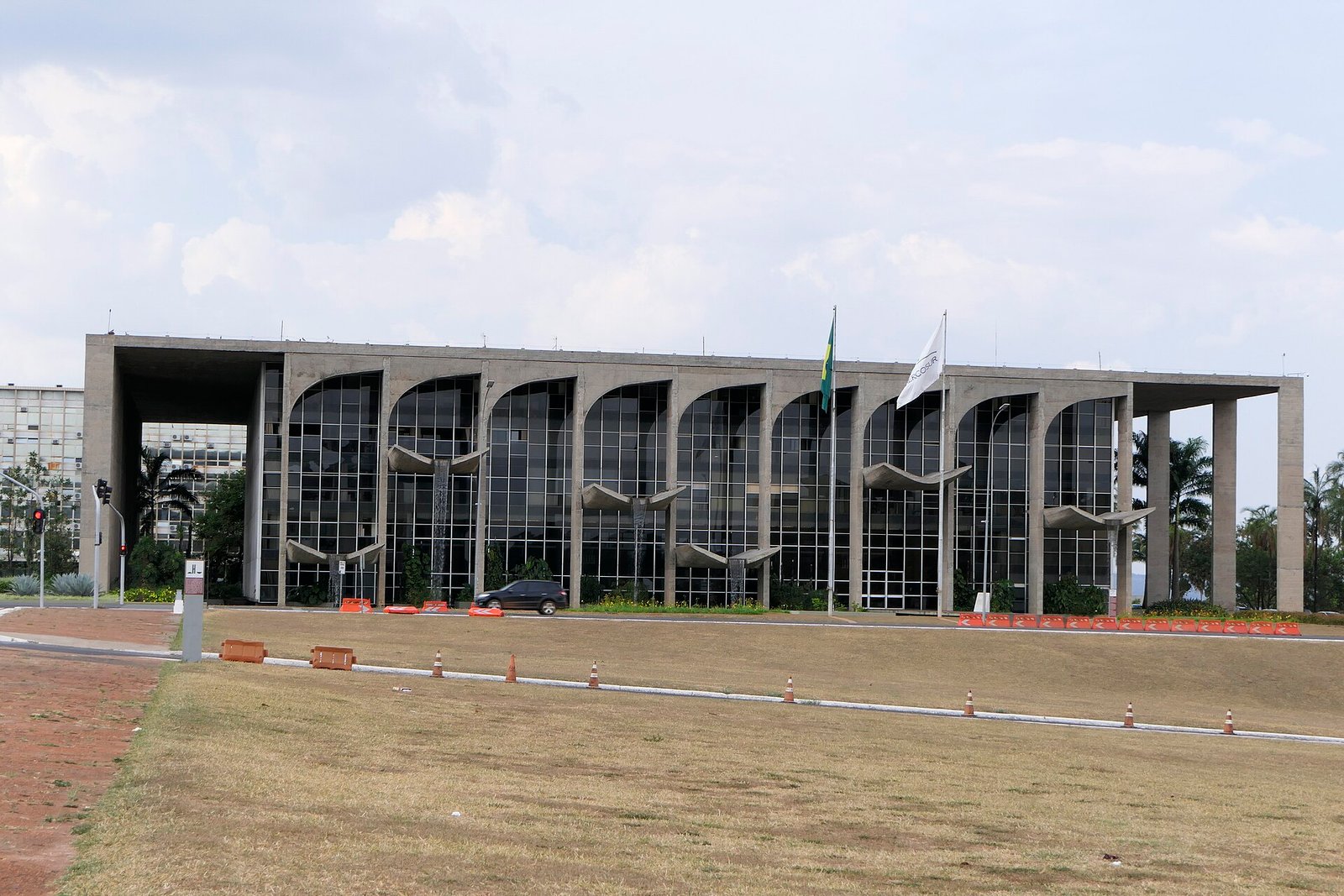 Fachada do Palacio da Justica, sede do Ministerio da Justica, em Brasilia