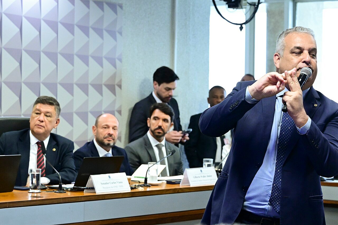 Sessão da Comissão Parlamentar Mista de Inquérito do INSS no Senado Federal