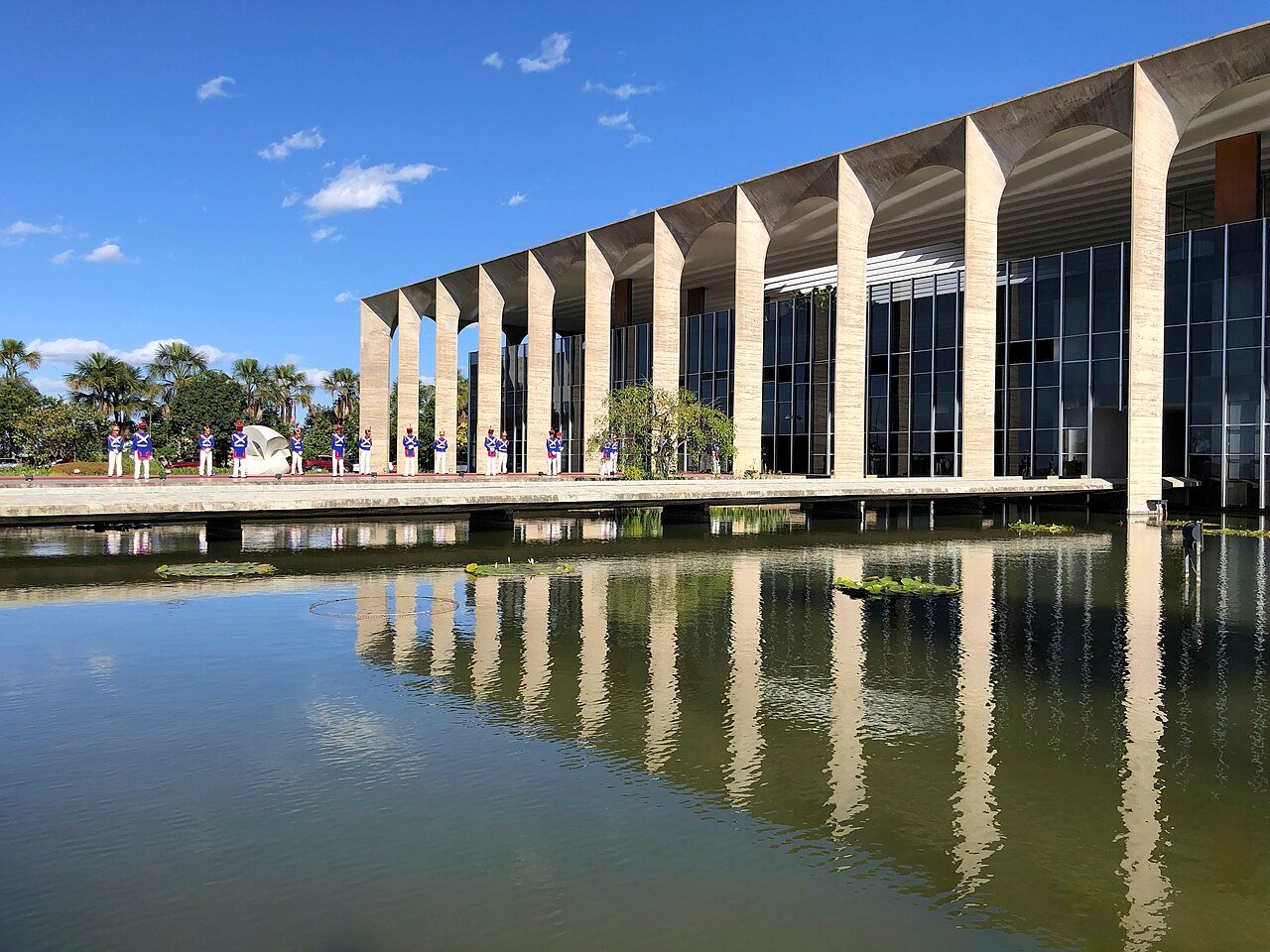 Fachada do Palácio do Itamaraty, sede do Ministério das Relações Exteriores, em Brasília