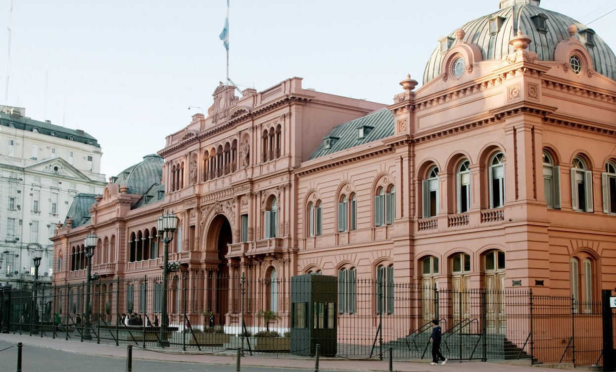 Fachada da Casa Rosada, sede do governo argentino, em Buenos Aires
