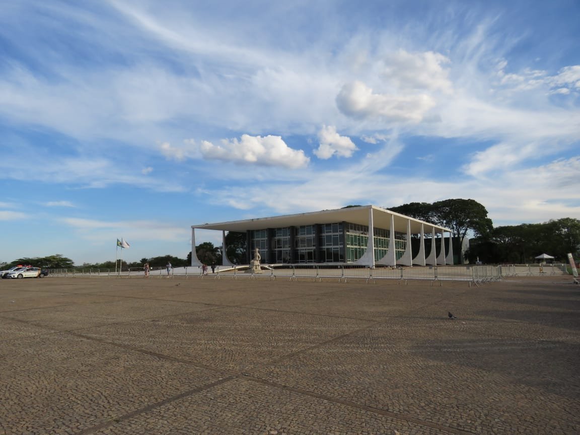 Fachada do Palácio do Supremo Tribunal Federal, na Praça dos Três Poderes, em Brasília