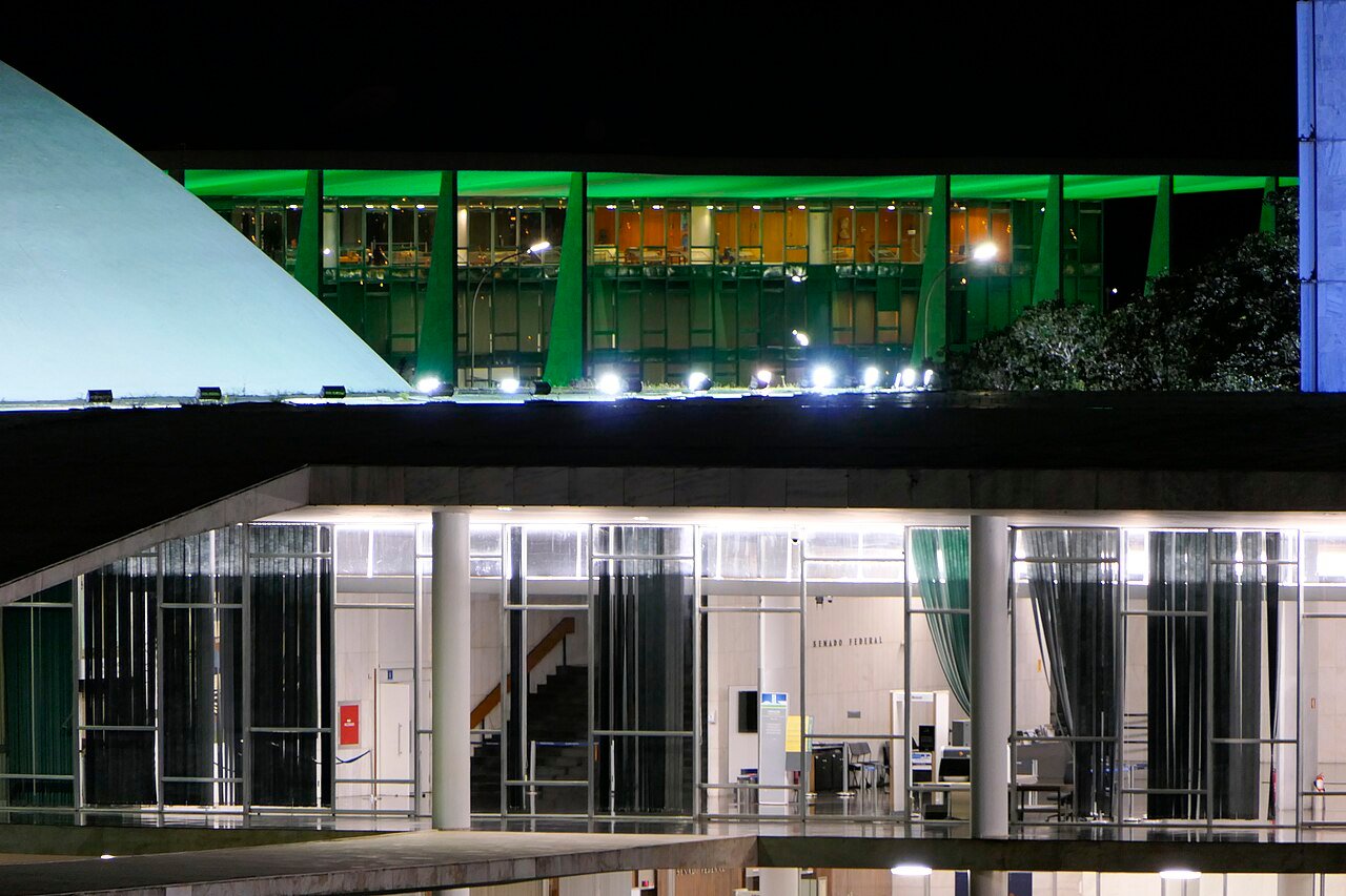 Entrada do Senado Federal, no Congresso Nacional, em Brasília